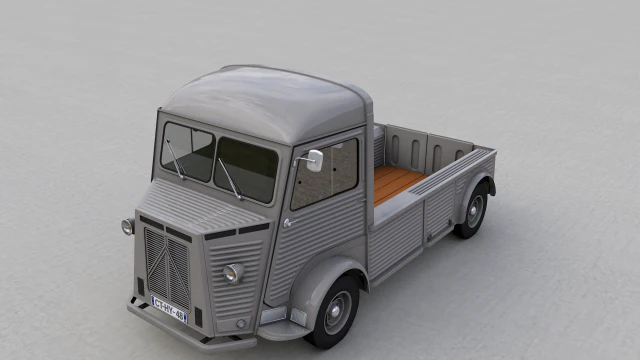 citroen hy pickup 1948 3D Model .c4d .max .obj .3ds .fbx .stl .blend 