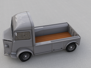 citroen hy pickup 1948 3D Model