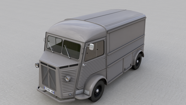 citroen hy van 1948 Modelo 3D .c4d .max .obj .3ds .fbx .stl .blend 