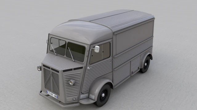 Citro&euml;n Hy Van 1948 Modèle 3D .c4d .max .obj .3ds .fbx .stl .blend 