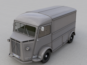 citroen hy van 1948 Modello 3D