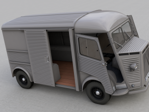citroen hy van 1948 Modelo 3D