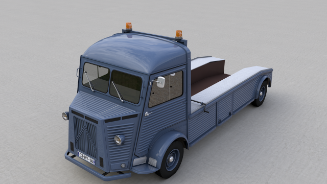 citroen hy truck 1950 Modello 3D .c4d .max .obj .3ds .fbx .stl .blend 
