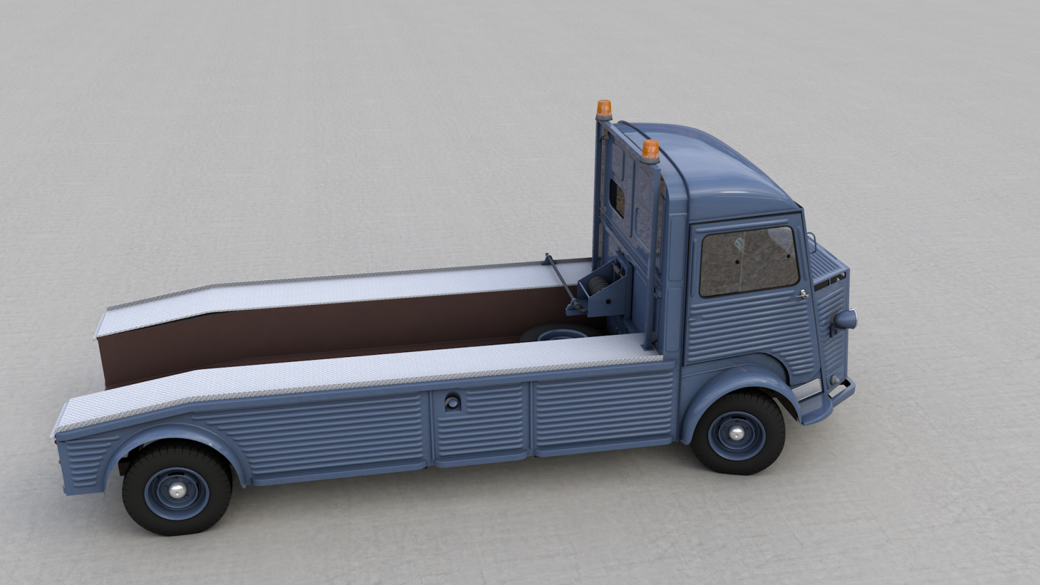 Citroen Hy Truck 1950 3d Model In Old Cars 3dexport