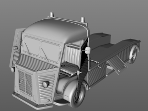 citroen hy truck 1950 Modello 3D
