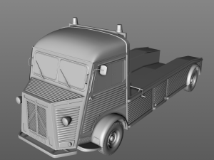 citroen hy truck 1950 Modello 3D