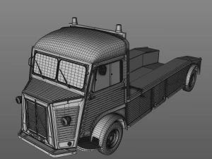 citroen hy truck 1950 3D Model