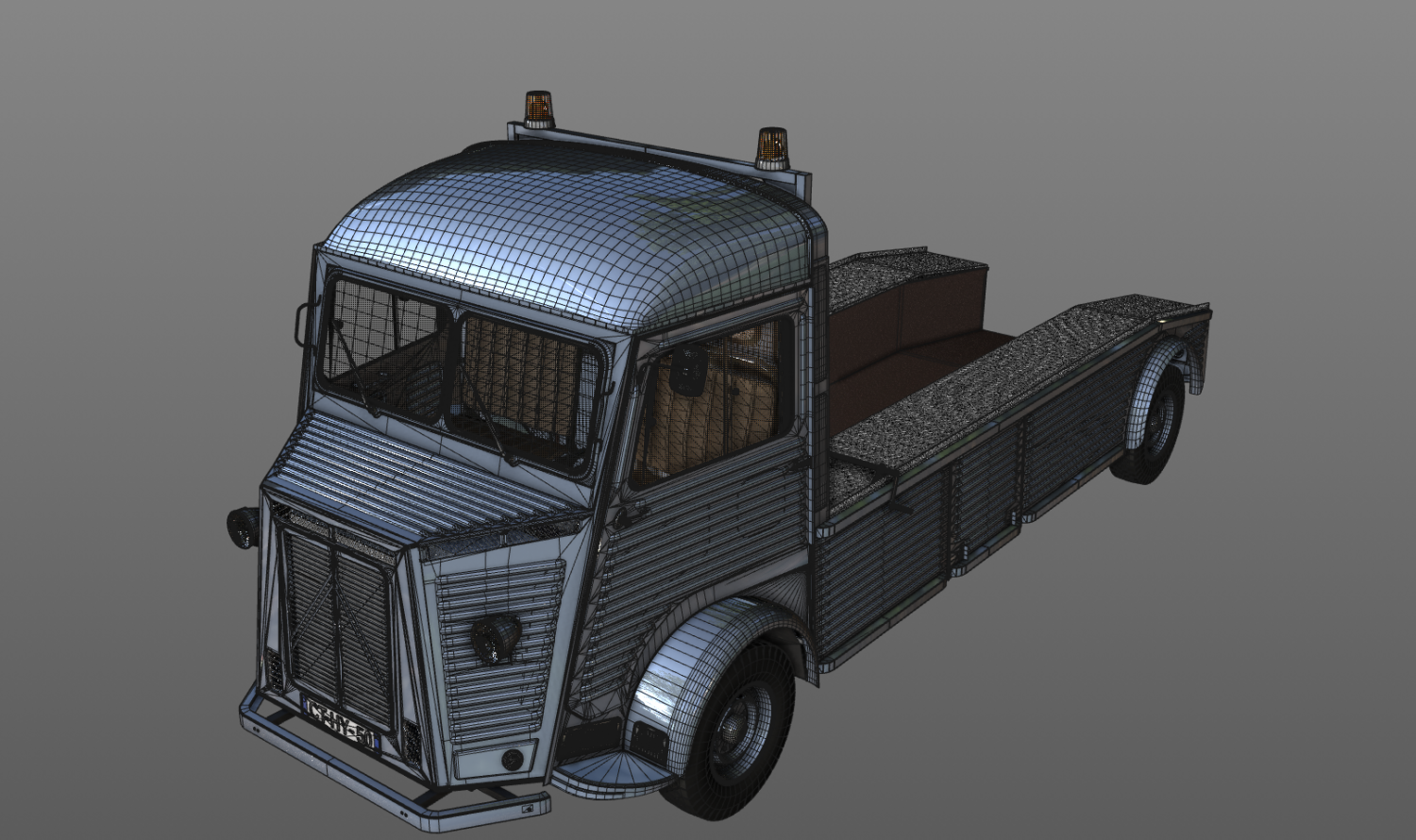 Citroen Hy Truck 1950 3d Model In Old Cars 3dexport