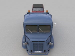 citroen hy truck 1950 and citroen 2cv 1957 Modelo 3D
