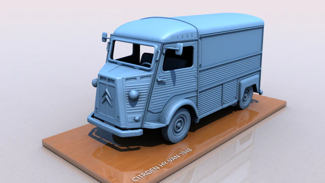 Citroen hy van 1948 3D Print Model .c4d .max .obj .3ds .fbx .stl .blend 