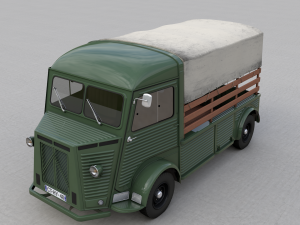 citroen hy pickup truck 1948 Modello 3D