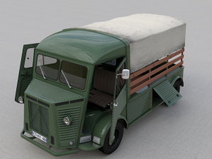 citroen hy pickup truck 1948 3D 모델