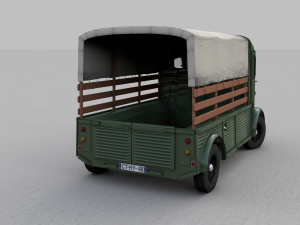 citroen hy pickup truck 1948 3D 모델