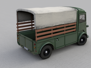 citroen hy pickup truck 1948 3D 모델