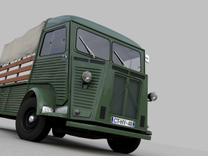 citroen hy pickup truck 1948 3D 모델