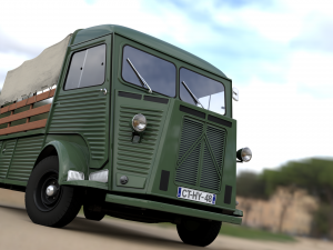 citroen hy pickup truck 1948 3D 모델