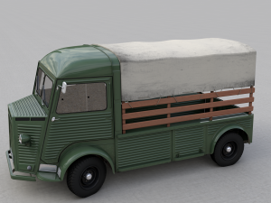 citroen hy pickup truck 1948 3D 모델