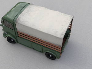 citroen hy pickup truck 1948 3D 모델