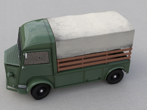 citroen hy pickup truck 1948 3D 모델