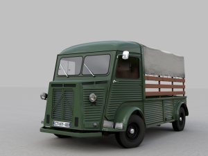 citroen hy pickup truck 1948 3D 모델