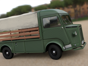 citroen hy pickup truck 1948 3D 모델