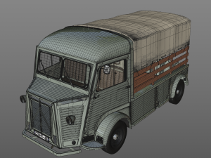 citroen hy pickup truck 1948 3D 모델