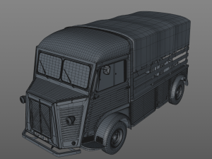 citroen hy pickup truck 1948 3D 모델