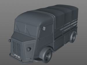 citroen hy pickup truck 1948 3D 모델