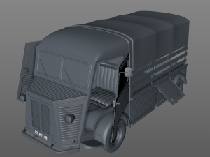 citroen hy pickup truck 1948 3D 모델