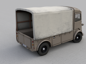 citroen hy pickup truck 1948 Model 3D