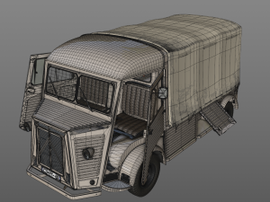 citroen hy pickup truck 1948 Model 3D