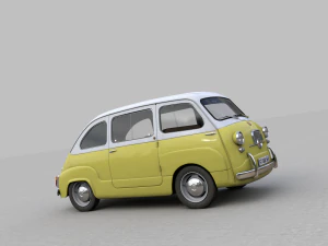 fiat 600 multipla 1956 3D Model