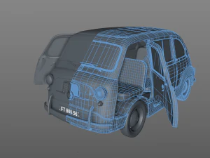 fiat 600 multipla 1956 3D Model