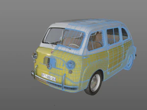 fiat 600 multipla 1956 3D Model