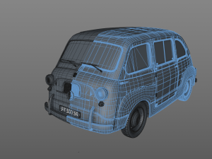 fiat 600 multipla 1956 3D Модель