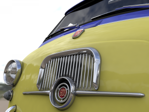 fiat 600 multipla coriasco pickup 1956 3D Модель