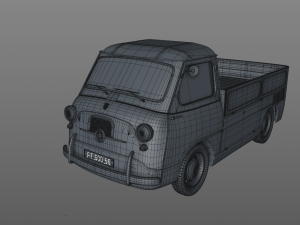 fiat 600 multipla coriasco pickup 1956 3D Модель