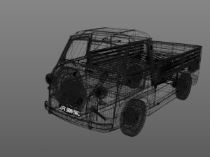 fiat 600 multipla coriasco pickup 1956 3D Модель