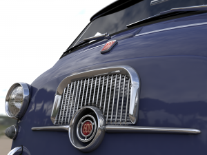 fiat 600 multipla coriasco pickup 1956 Model 3D