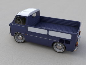 fiat 600 multipla coriasco pickup 1956 Model 3D