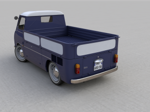 fiat 600 multipla coriasco pickup 1956 Model 3D