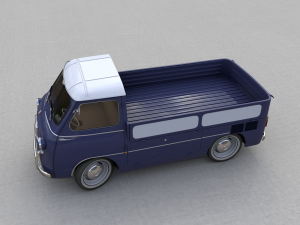fiat 600 multipla coriasco pickup 1956 Model 3D