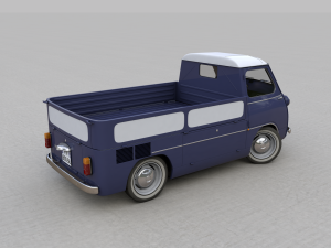fiat 600 multipla coriasco pickup 1956 Model 3D