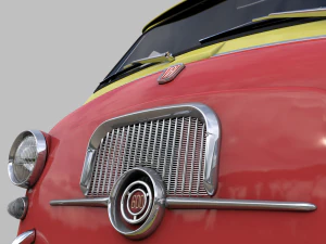 fiat 600 multipla coriasco cargo 1956 3D Model