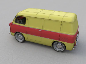 fiat 600 multipla coriasco cargo 1956 3D Model