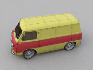 fiat 600 multipla coriasco cargo 1956 3D Model