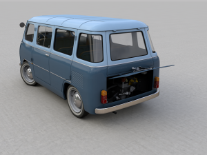 fiat 600 multipla coriasco familiare 1956 Model 3D