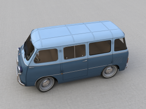 fiat 600 multipla coriasco familiare 1956 Model 3D