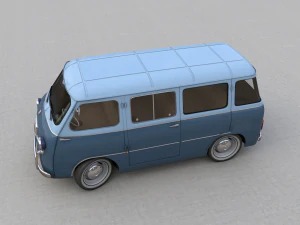 fiat 600 multipla coriasco familiare 1956 3D Model