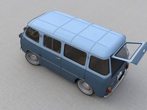 fiat 600 multipla coriasco familiare 1956 Model 3D